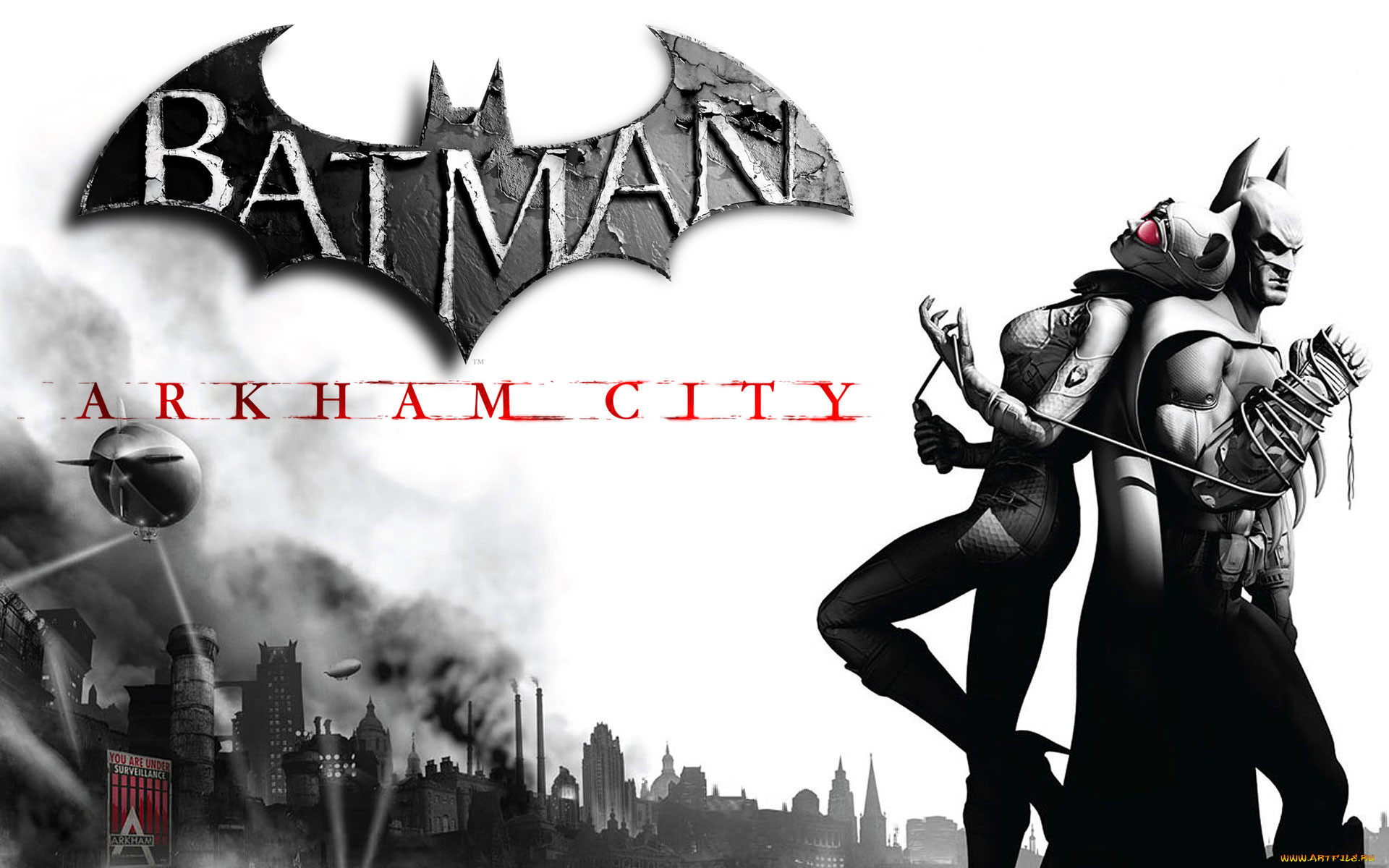batman, arkham, city, , 